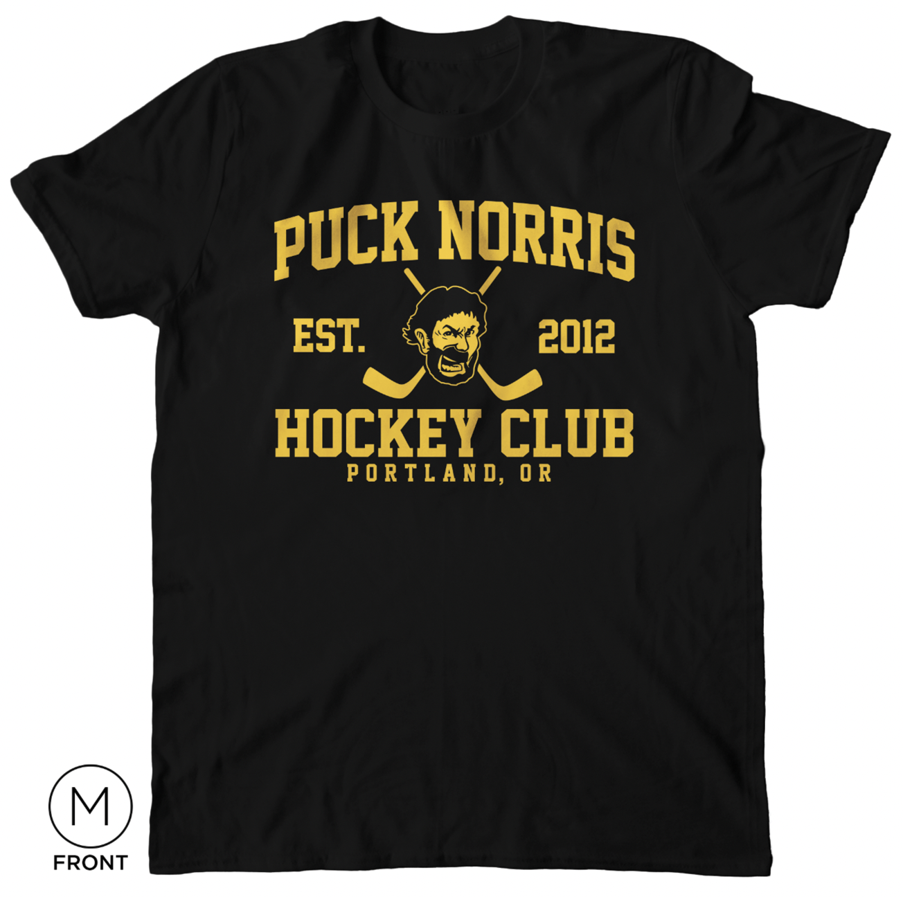 Puck Norris Hockey Club Black Tshirt